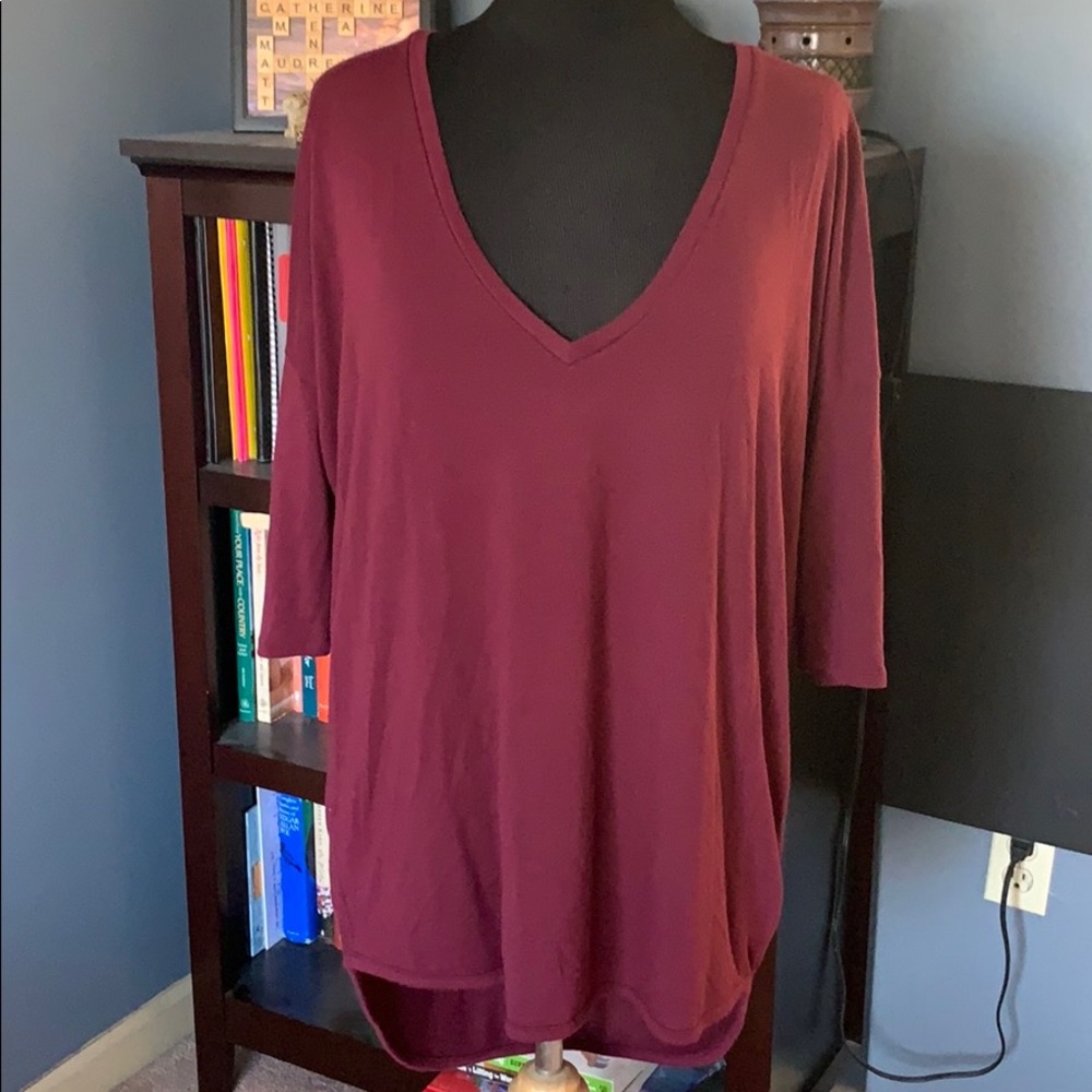 Express high-low dolman t-shirt size Large